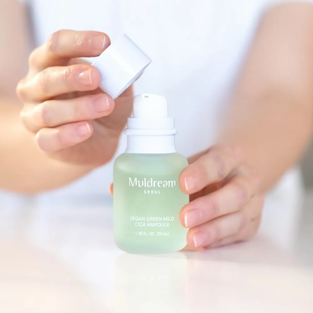 Ser Intens Hidratant & Calmant cu Centella Asiatica Muldream Vegan Green Mild CICA Ampoule