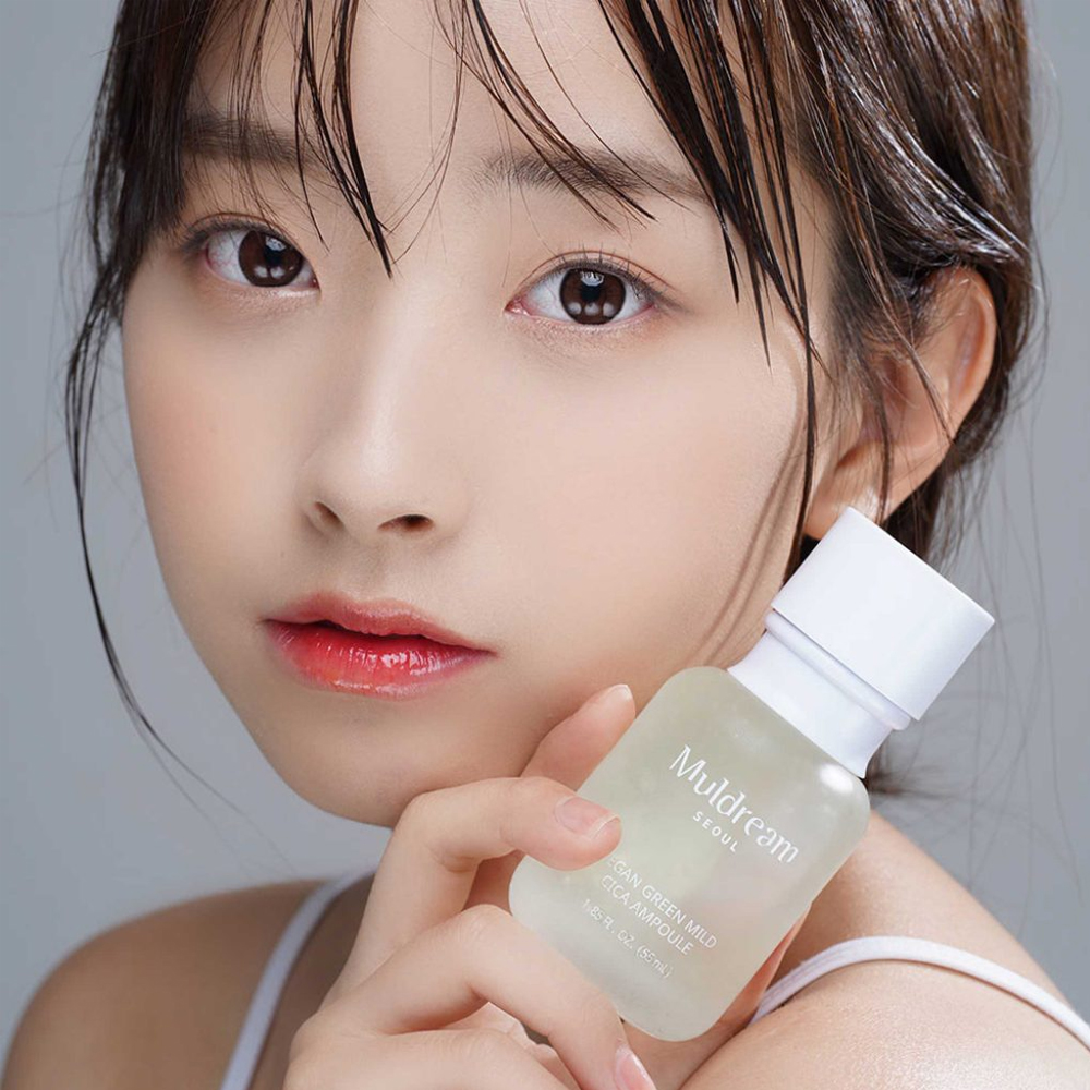 Ser Intens Hidratant & Calmant cu Centella Asiatica Muldream Vegan Green Mild CICA Ampoule