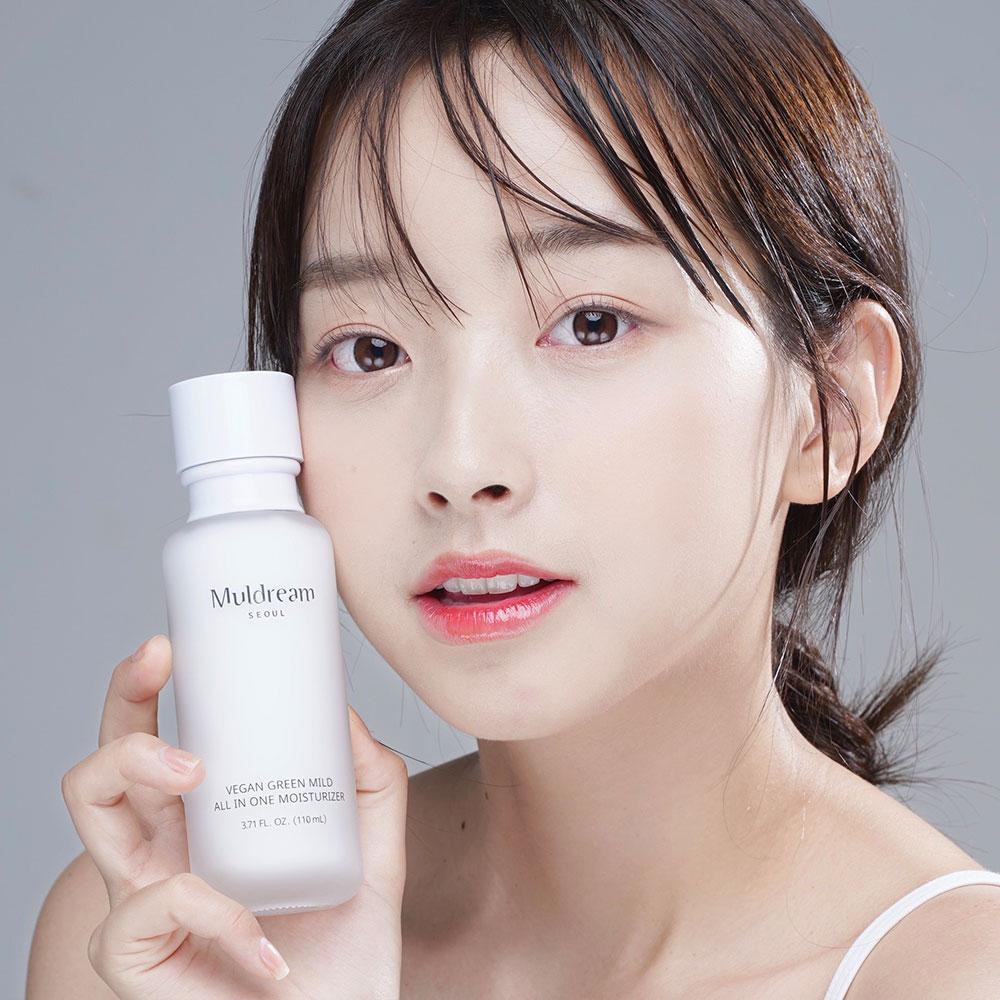 Lotiune Reparatoare Hidratanta cu Ceramide Muldream Vegan Green Mild All in One Moisturizer