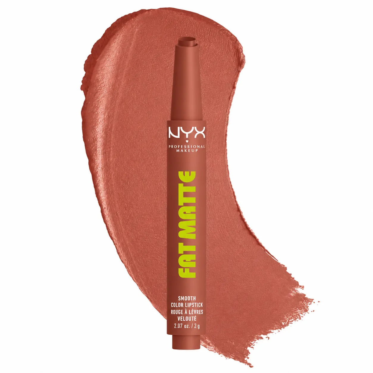 Ruj mat NYX Professional Makeup Fat Matte Smooth Color Lipstick Ruj mat NYX Professional Makeup Fat Matte Smooth Color Lipstick Rose Robe