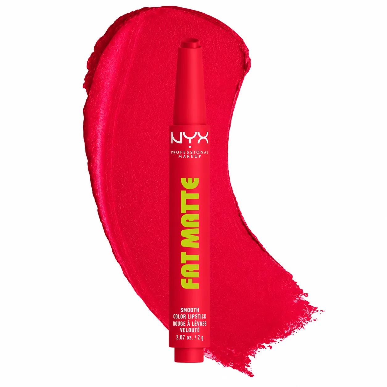 Ruj mat NYX Professional Makeup Fat Matte Smooth Color Lipstick Ruj mat NYX Professional Makeup Fat Matte Smooth Color Lipstick Fuzzy Flame