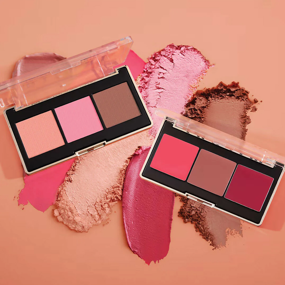 Paleta de Farduri pentru Obraz Milani Cheek Kiss Powder Blush Palette 120 Golden Hour Glow