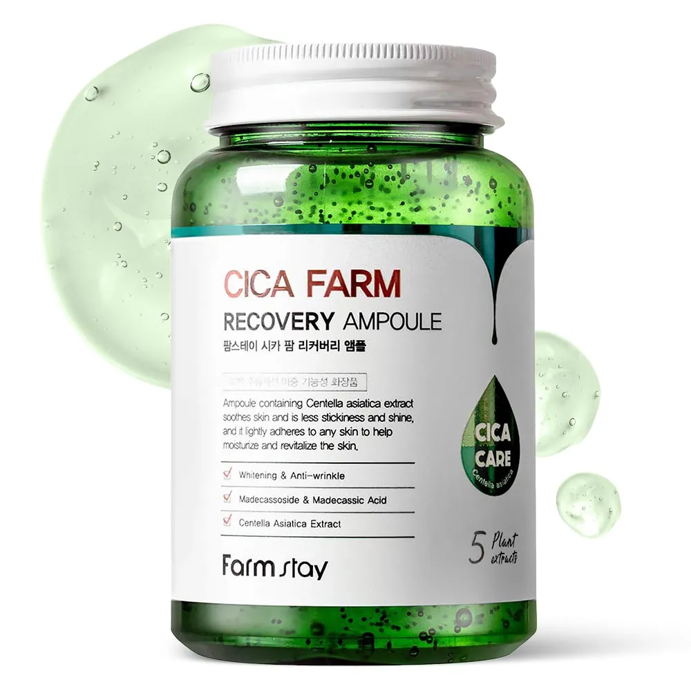 Ser Reparator Hidratant & Calmant Farmstay Cica Farm Recovery Ampoule