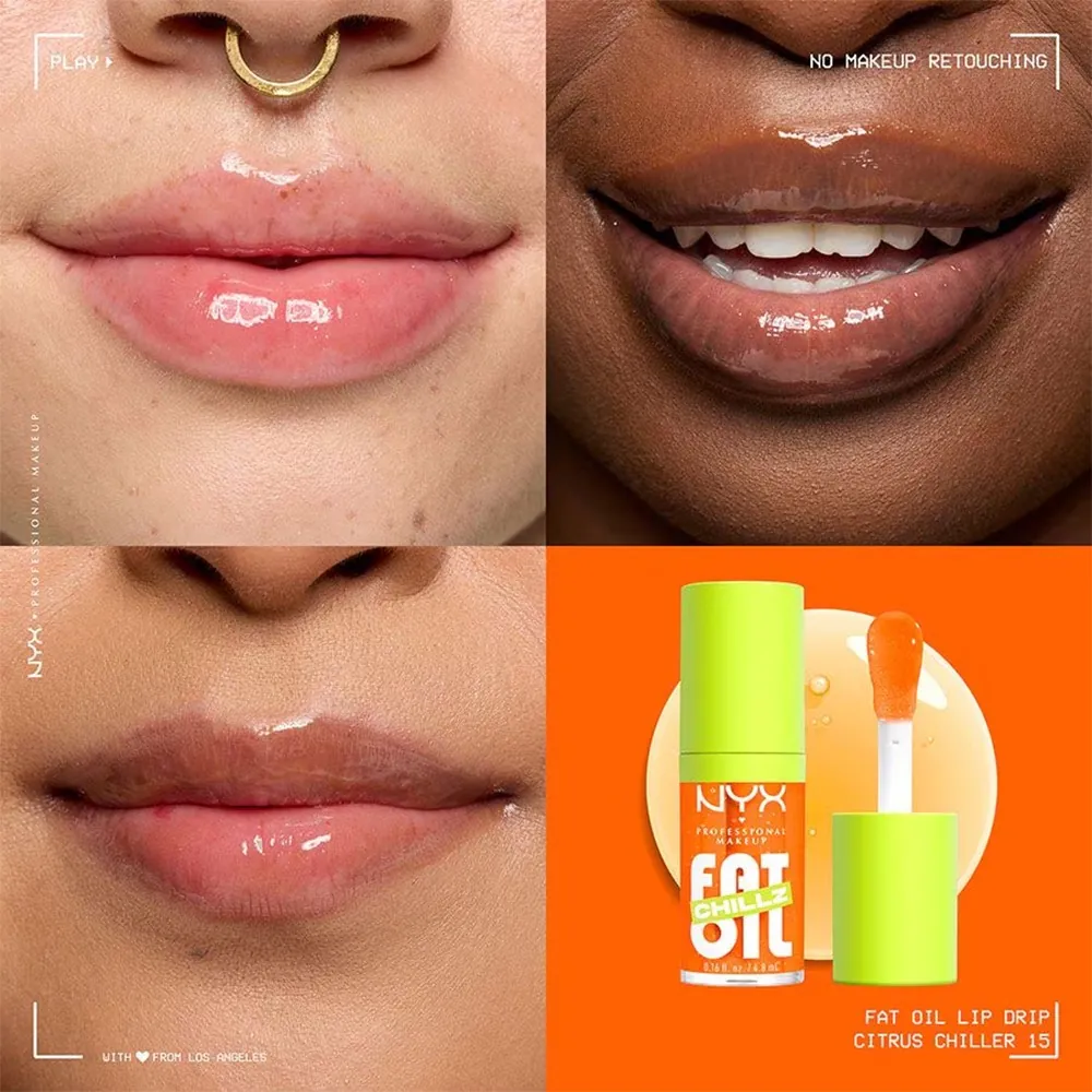Luciu de buze NYX Professional Makeup Fat Oil Chillz Citrus Chiller