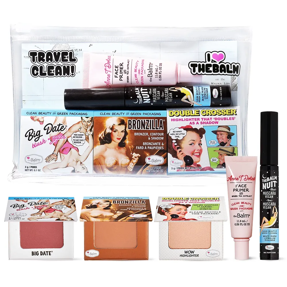 Set pentru Calatorii theBalm Clean Beauty Travel Size Favorites