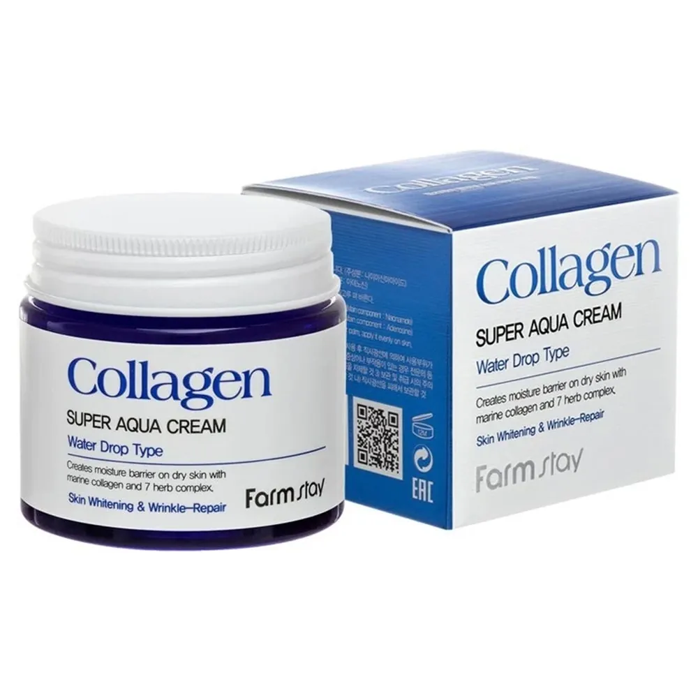 Crema Hidratanta & Anti-Rid Farmstay Collagen Super Aqua Cream