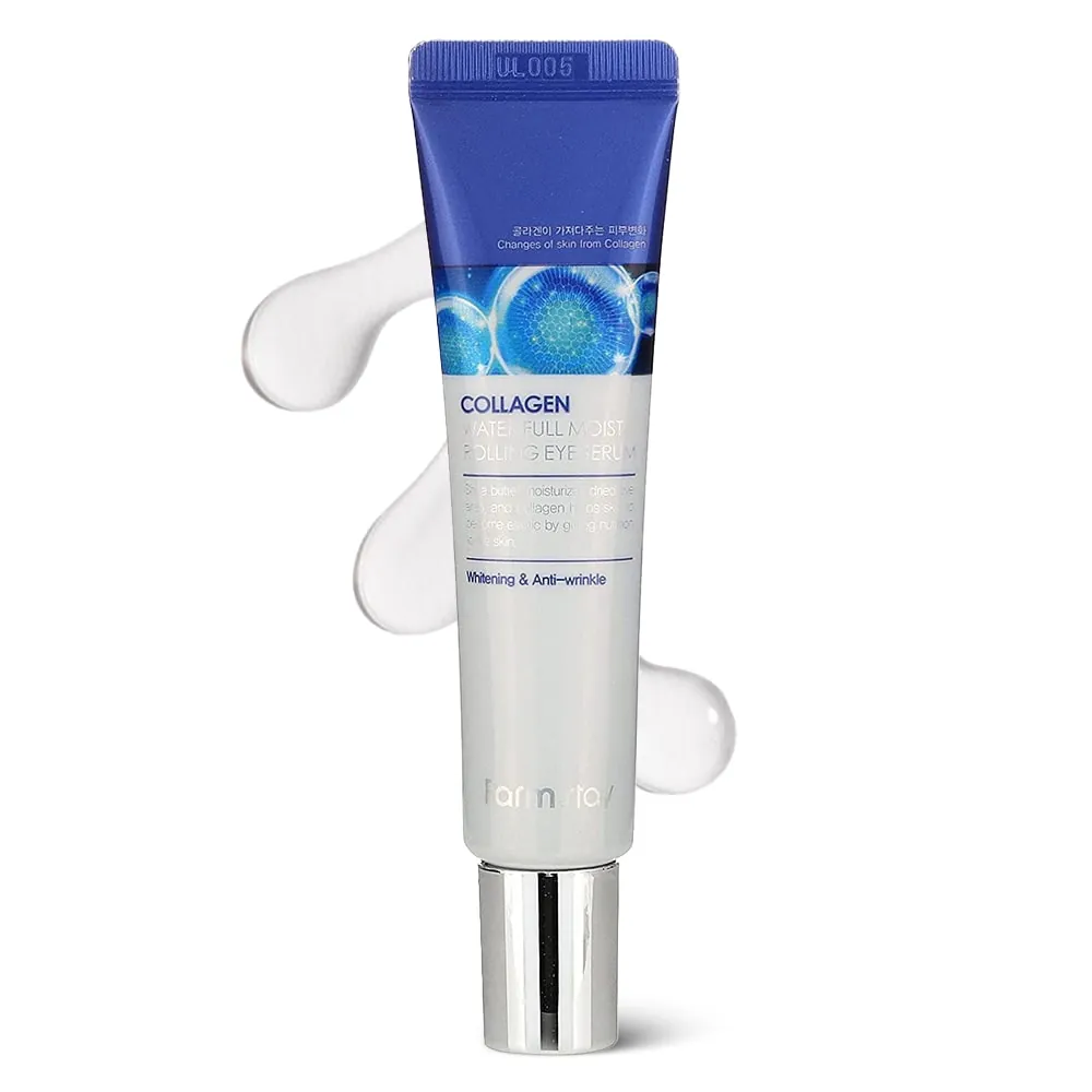Ser Anti-Rid pentru Zona Ochilor Farmstay Collagen Water Full Moist Rolling Eye Serum