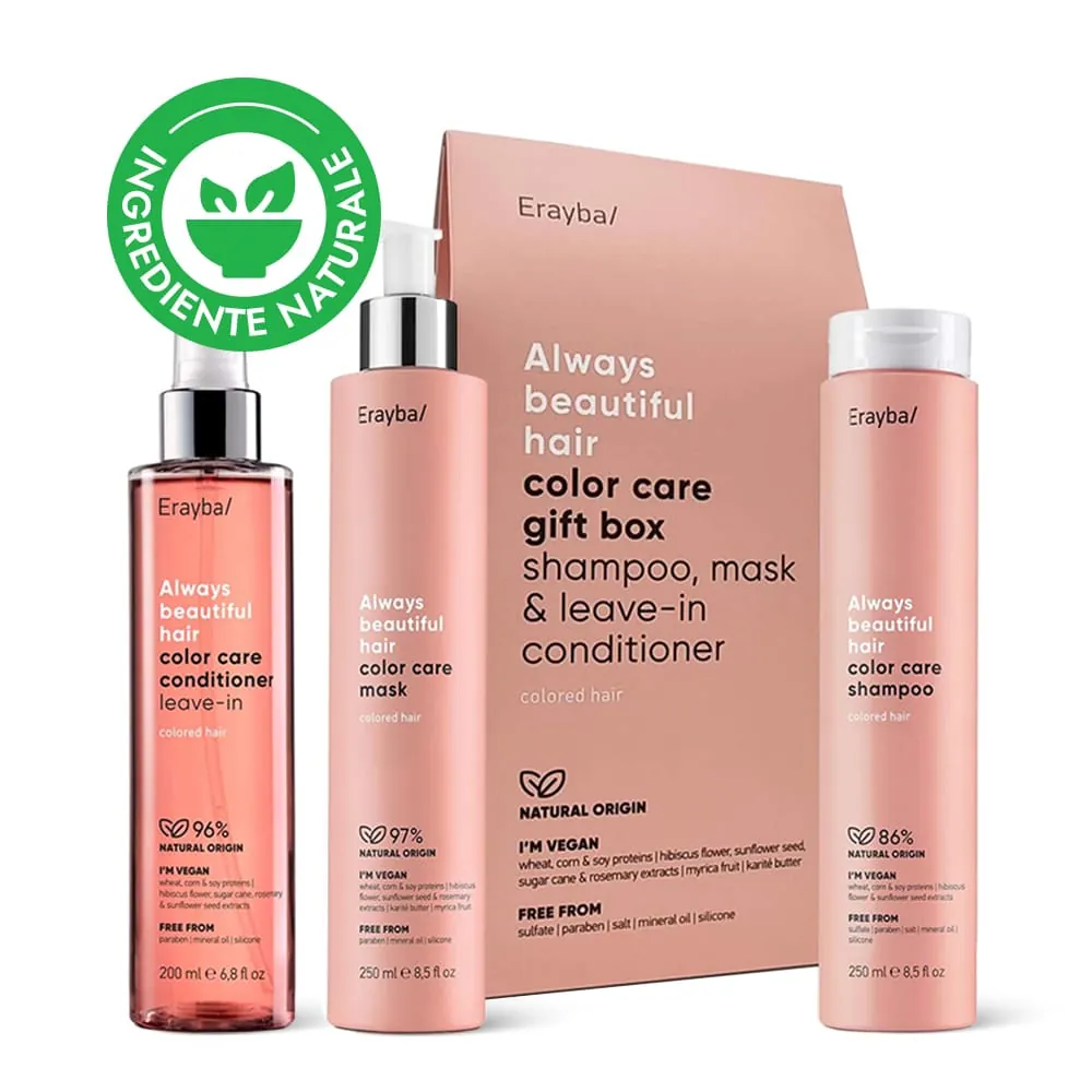 Set Ingrijire pentru Par Vopsit Erayba Color Care Gift Box