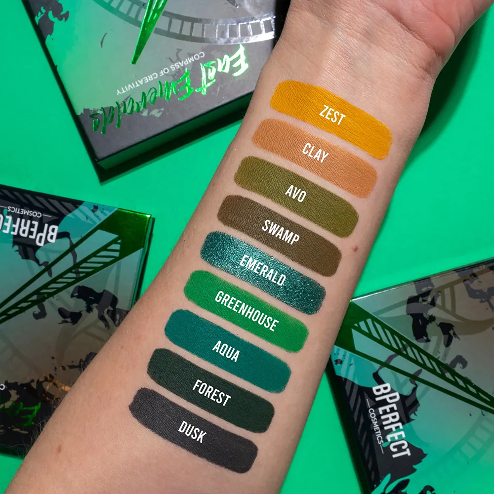 Paleta de Farduri BPerfect Compass of Creativity East Emeralds