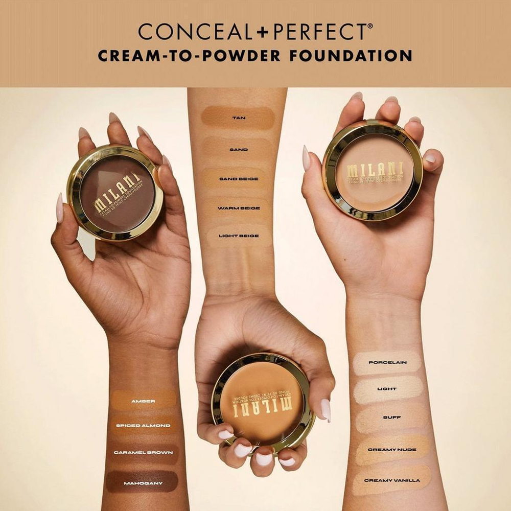 Fond de Ten Milani Conceal + Perfect Cream to Powder Smooth Finish