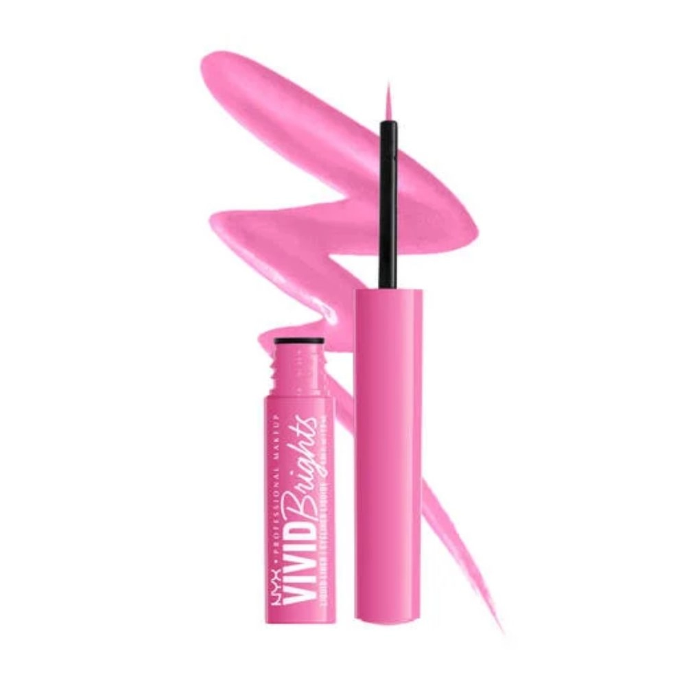 Contur de Ochi NYX Professional Makeup Vivid Bright Liquid Eyeliner Don`t Pink Twice