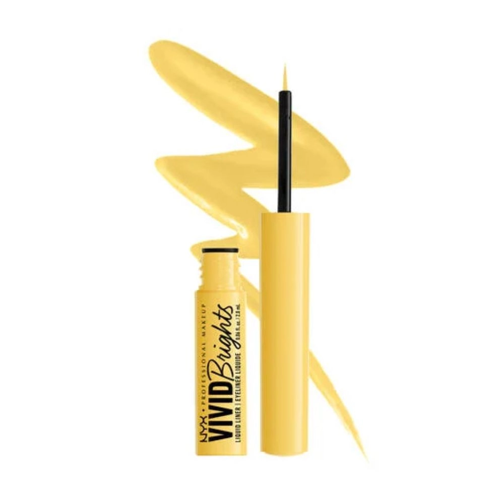 Contur de Ochi NYX Professional Makeup Vivid Bright Liquid Eyeliner Had Me At Yellow