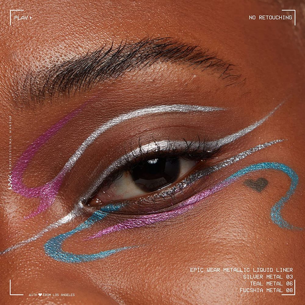 Contur ochi lichid metalic NYX Professional Makeup Epic Wear Metallic Liquid Liner