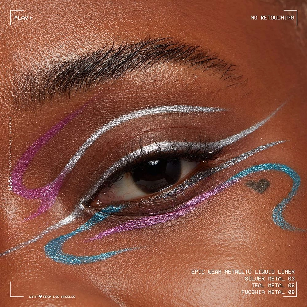 Contur ochi lichid metalic NYX Professional Makeup Epic Wear Metallic Liquid Liner