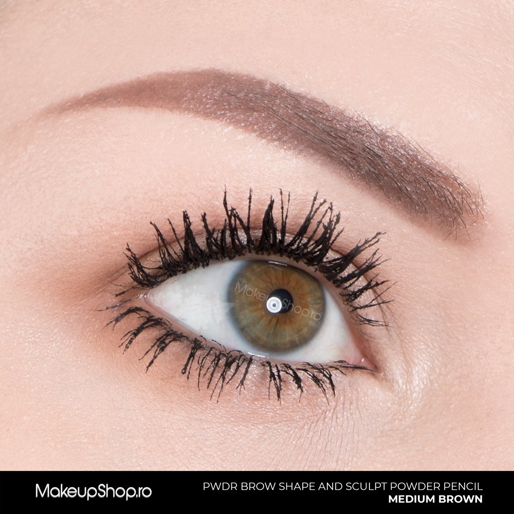 Contur sprancene Sleek MakeUP PWDR Brow Shape And Sculpt Powder Pencil Medium Brown