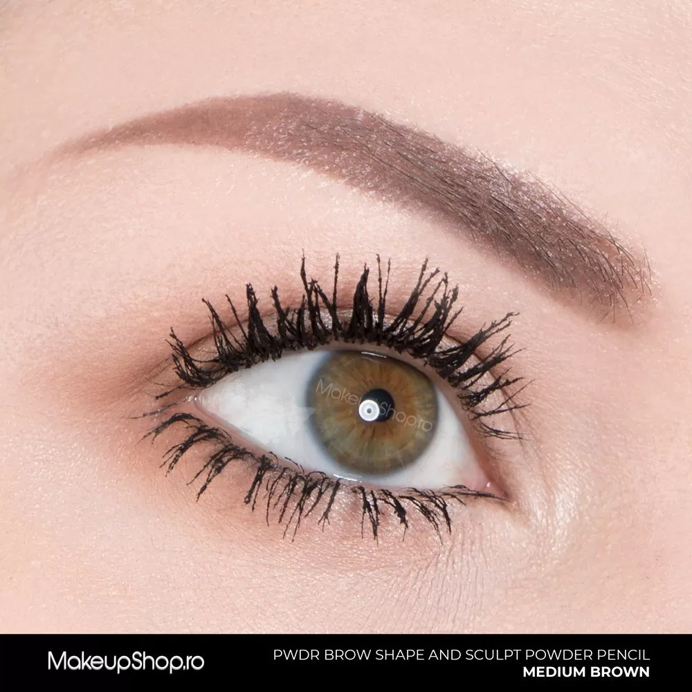 Contur sprancene Sleek MakeUP PWDR Brow Shape And Sculpt Powder Pencil Medium Brown