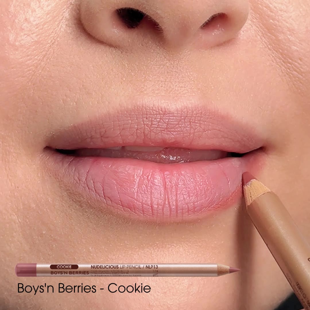 Video Creion Buze Boys`n Berries Nudelicious Lip Pencil Cookie