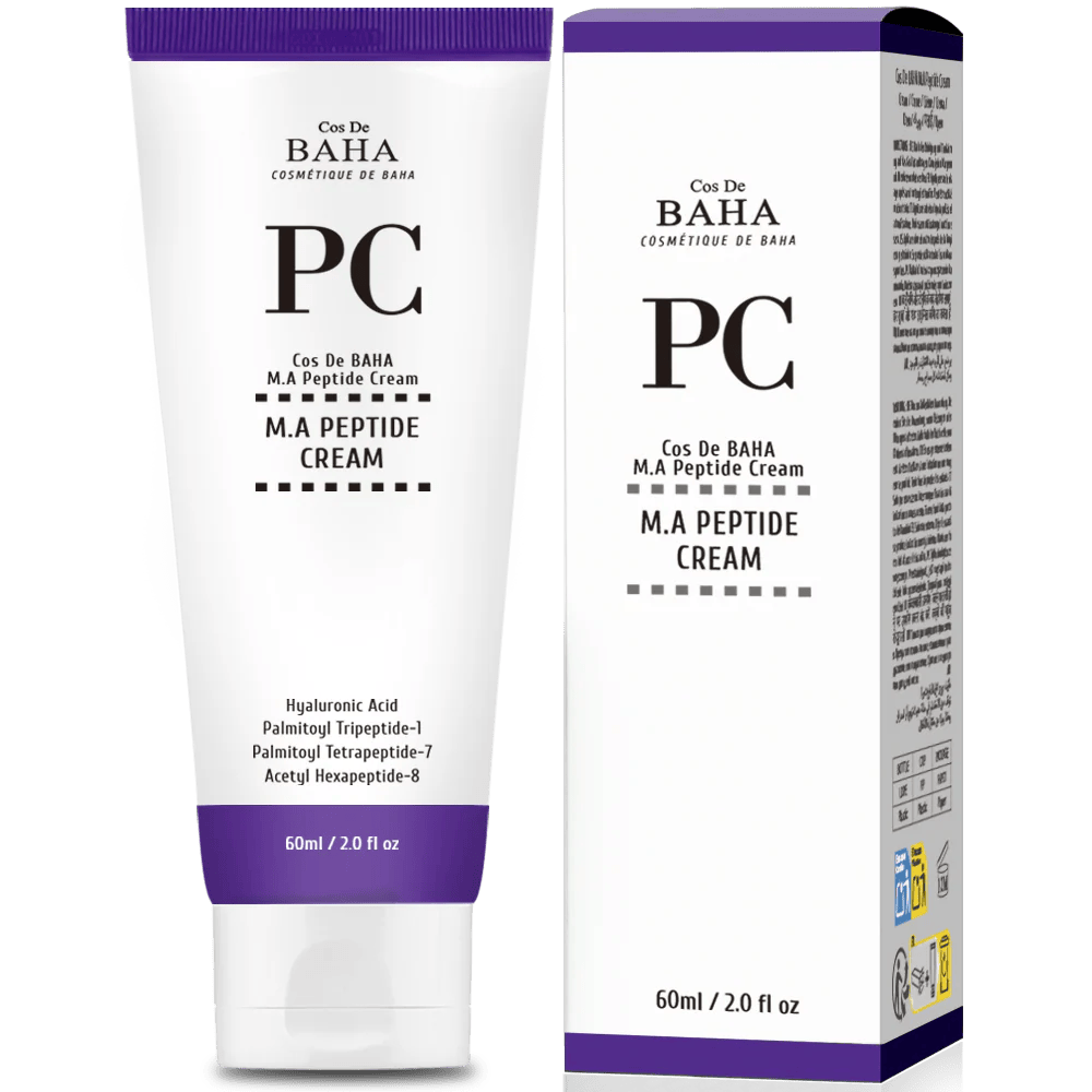 Crema anti-age cu peptide și adenosină Cos DE BAHA M.A. Peptide Cream 60ml PC60