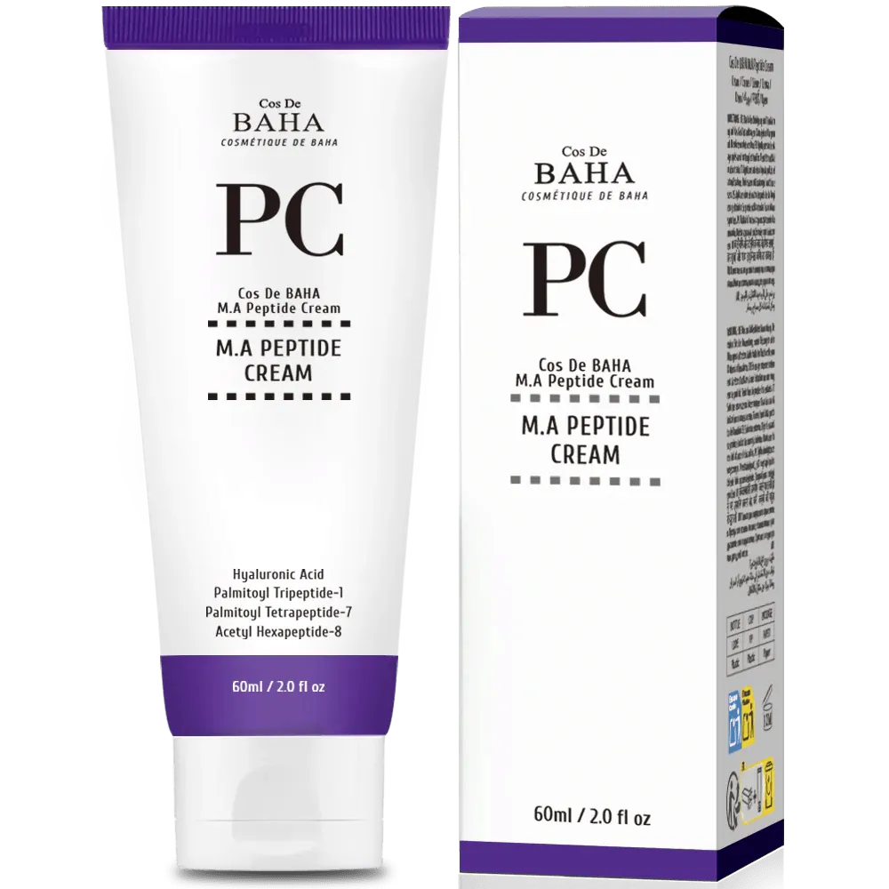 Crema anti-age cu peptide și adenosină Cos DE BAHA M.A. Peptide Cream 60ml PC60