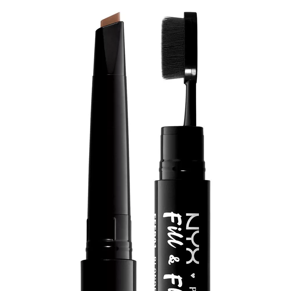 Creion 2 in 1 NYX Professional Makeup Fill & Fluff Eyebrow Pomade Pencil Auburn