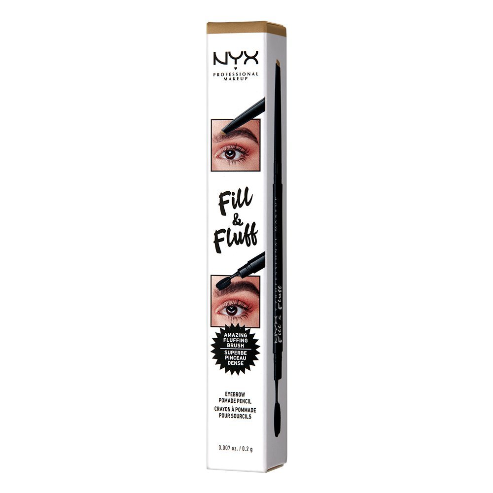 Creion 2 in 1 NYX Professional Makeup Fill & Fluff Eyebrow Pomade Pencil Blonde