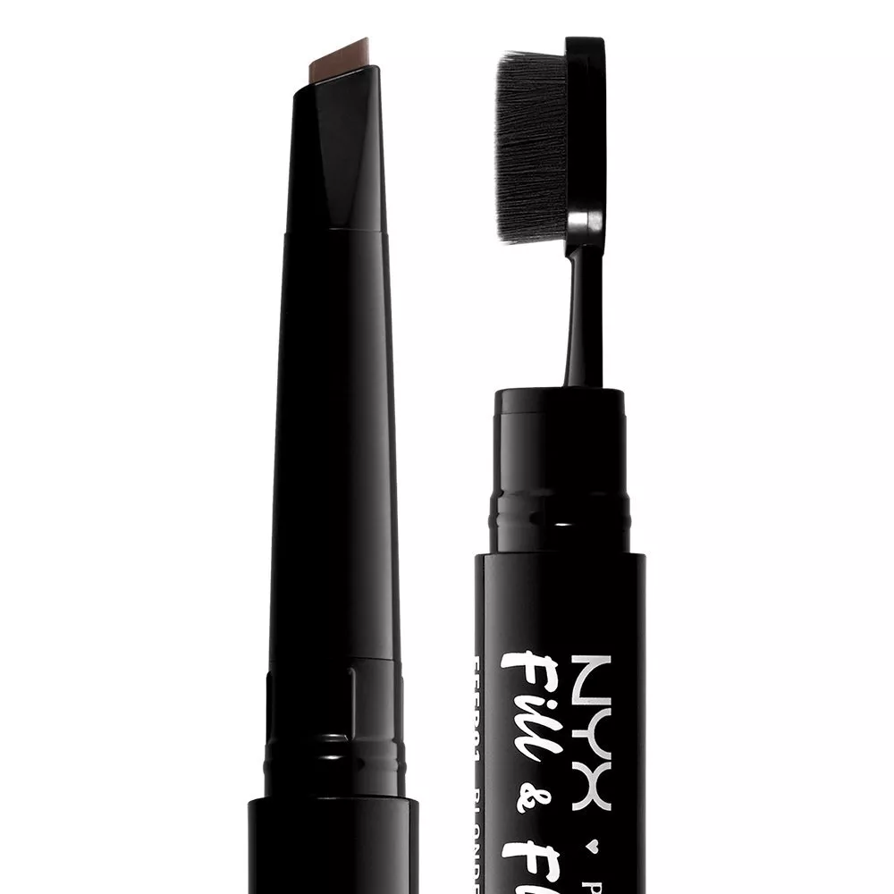 Creion 2 in 1 NYX Professional Makeup Fill & Fluff Eyebrow Pomade Pencil Chocolate