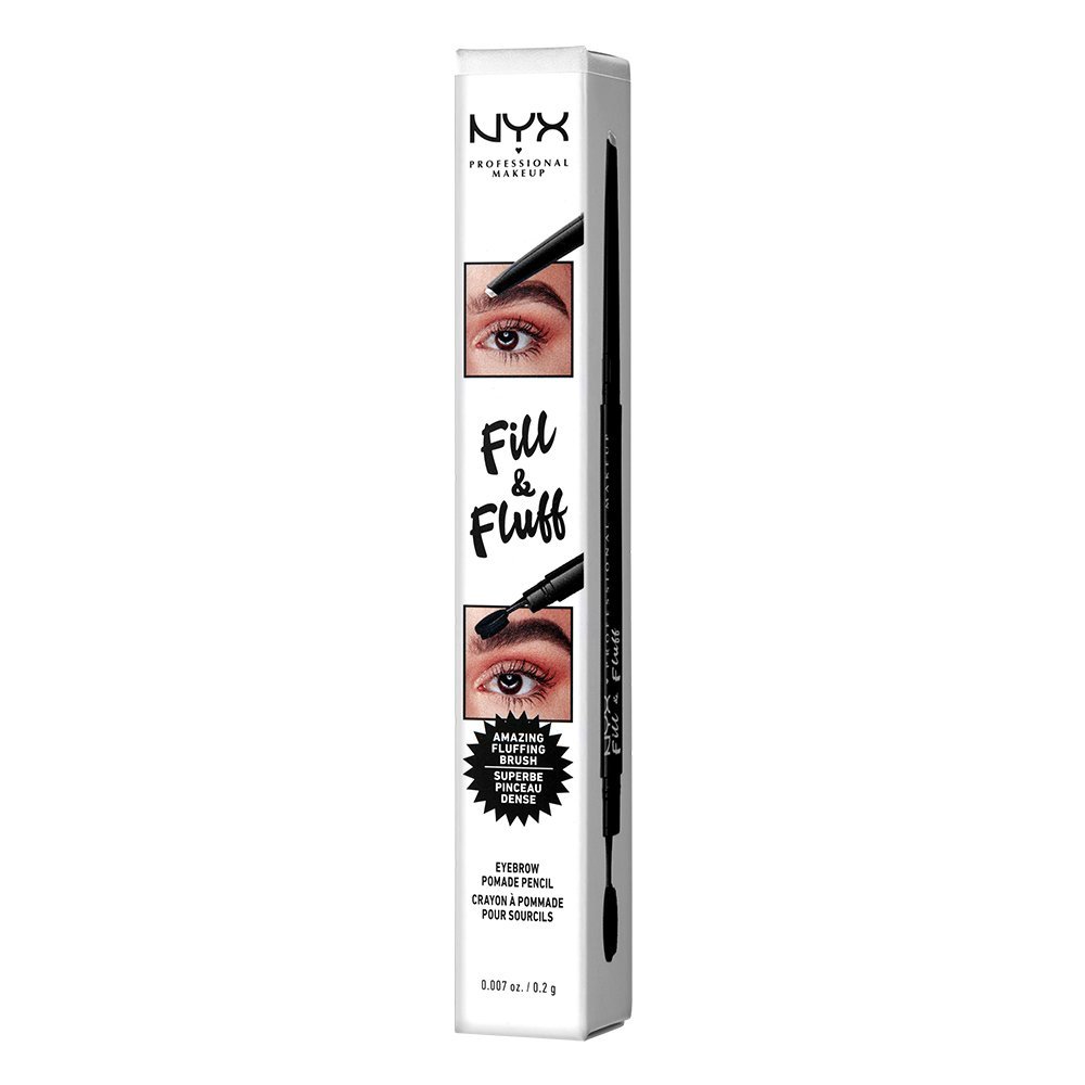 Creion 2 in 1 NYX Professional Makeup Fill & Fluff Eyebrow Pomade Pencil Clear