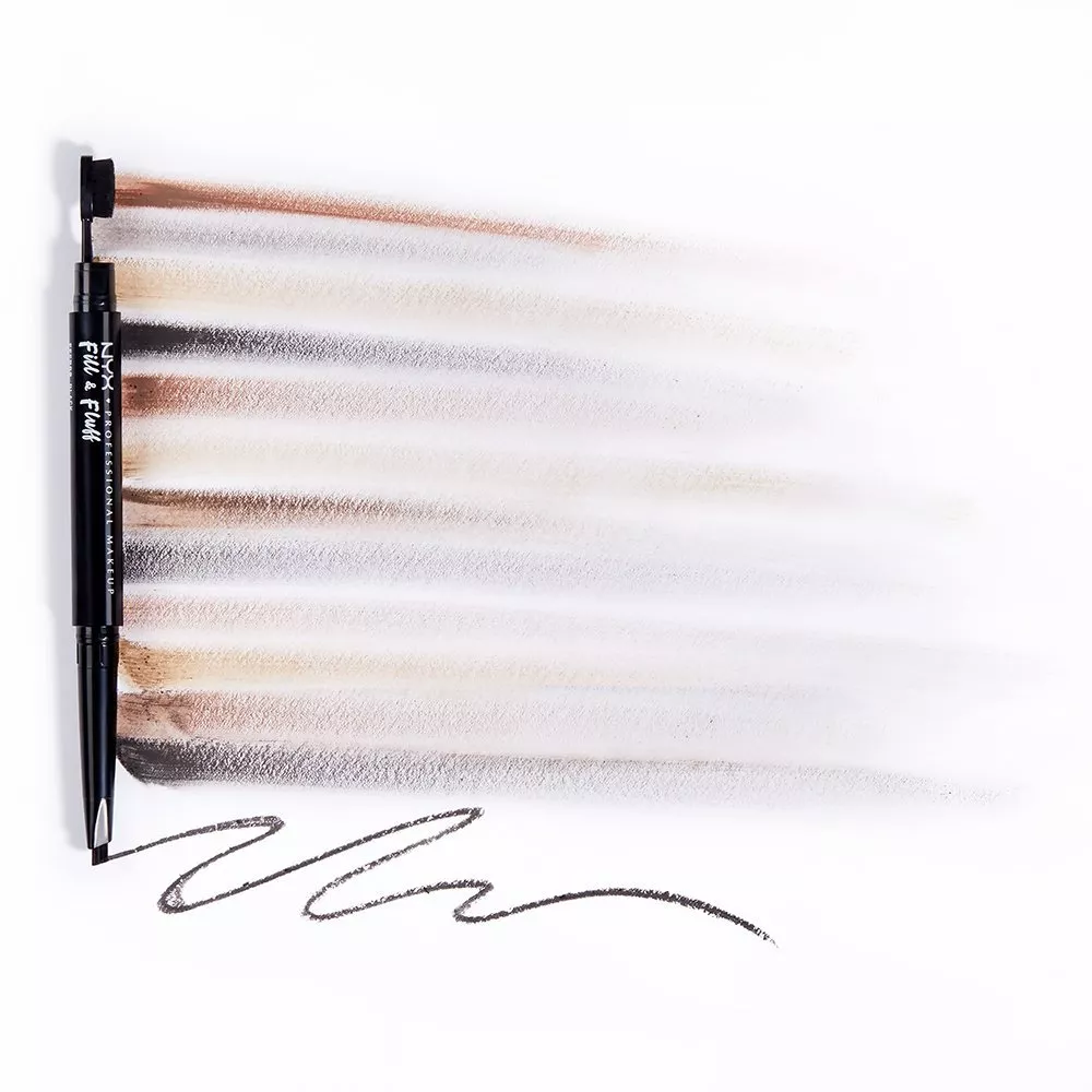 Creion 2 in 1 NYX Professional Makeup Fill & Fluff Eyebrow Pomade Pencil