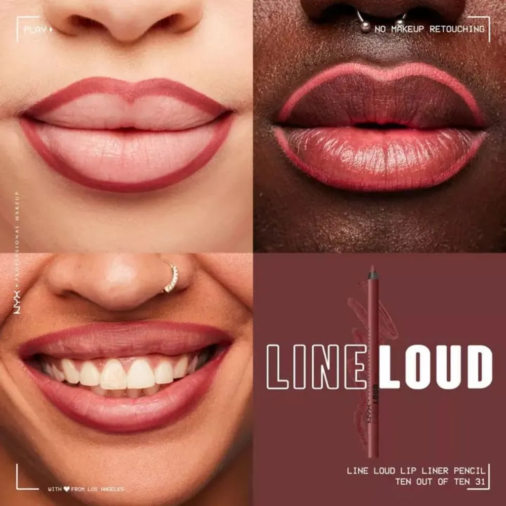 Creion buze NYX Professional Makeup Line Loud Lip Pencil Ten out of ten