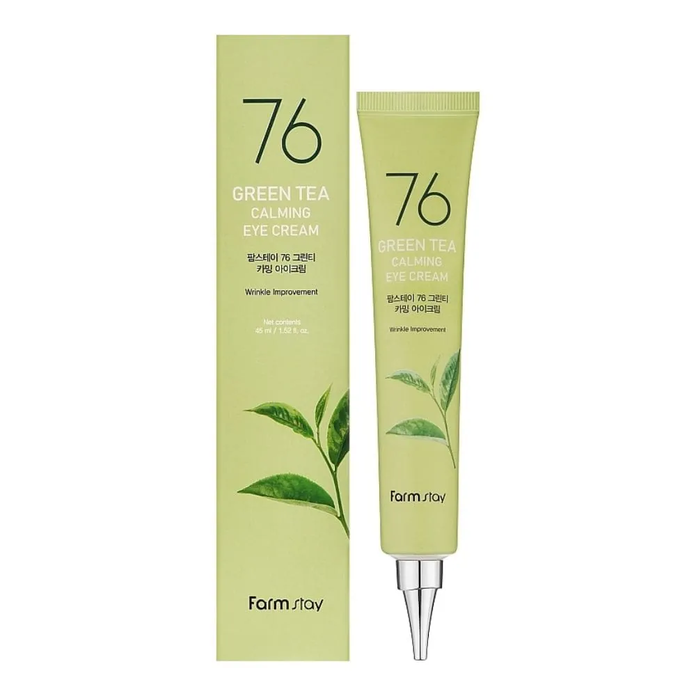 Crema Calmanta pentru Zona Ochilor cu Ceai Verde Farmstay Green Tea Calming Eye Cream
