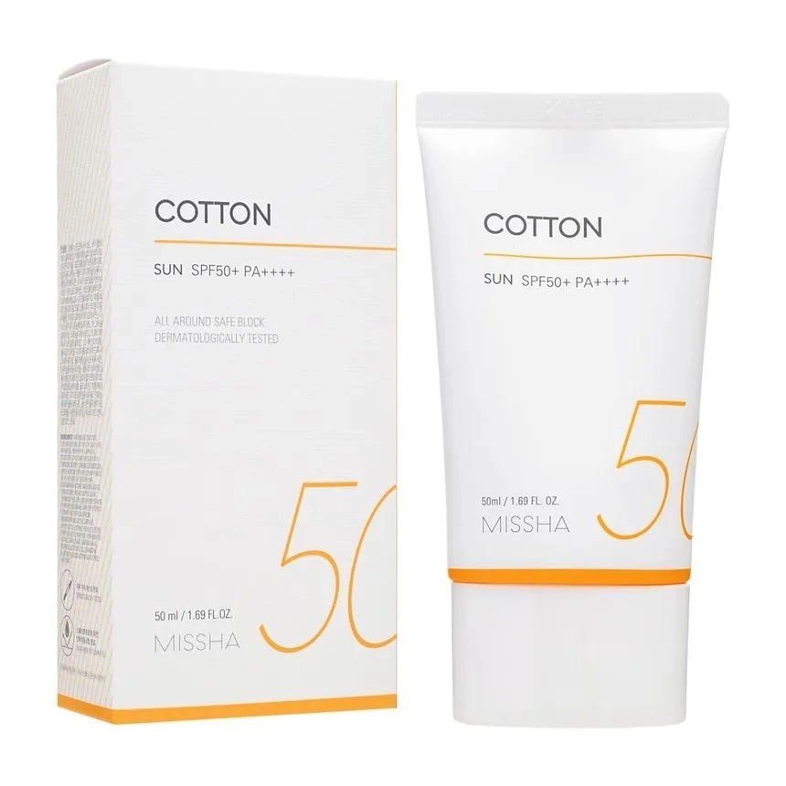 Crema cu Protectie Solara Missha All Around Safe Block Cotton Sun SPF50+ PA++++