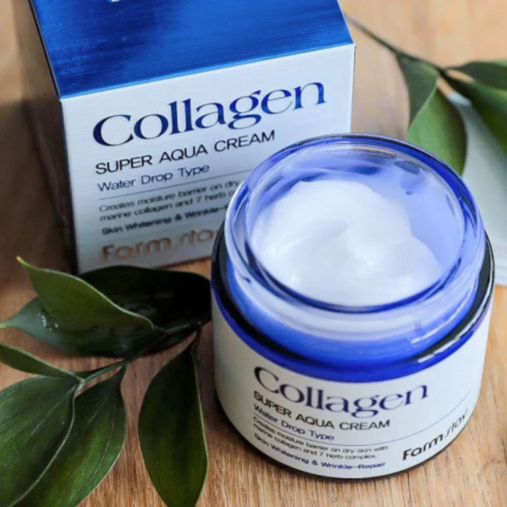 Crema Hidratanta & Anti-Rid Farmstay Collagen Super Aqua Cream