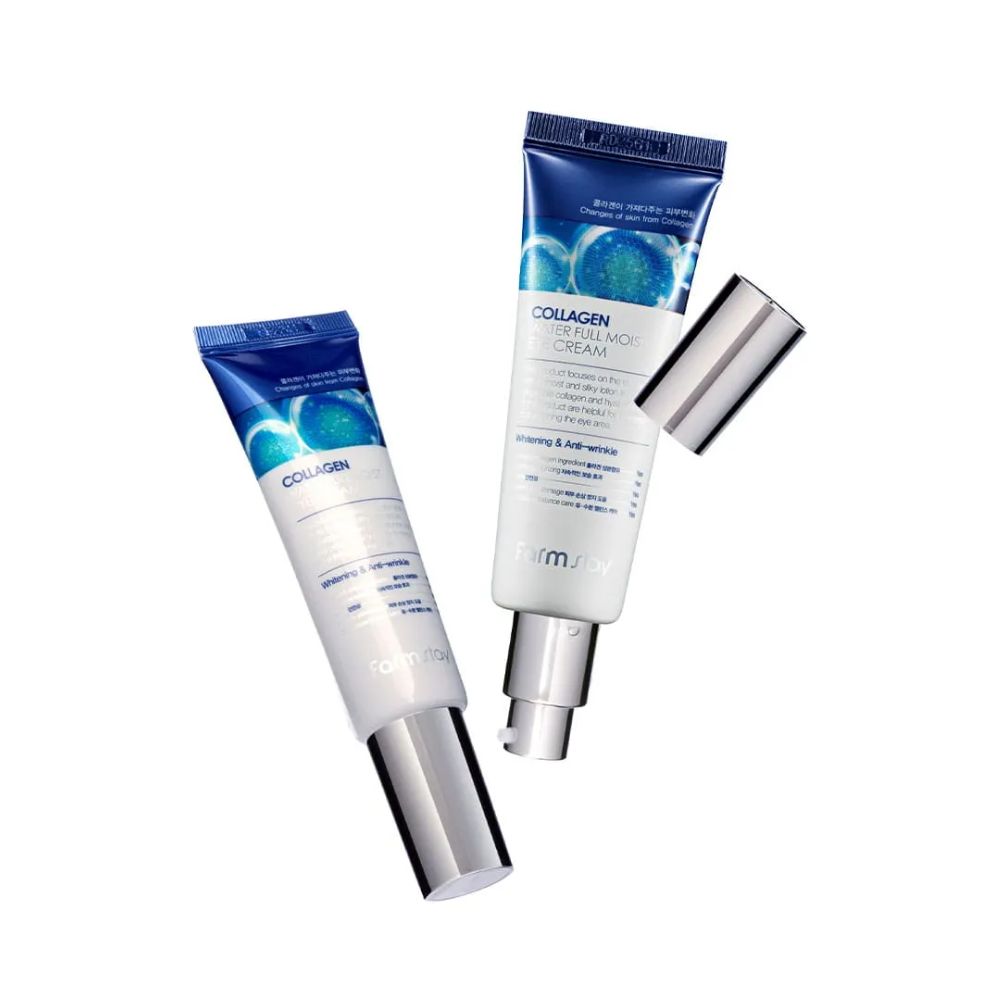Crema Hidratanta pentru Zona Ochilor Farmstay Collagen Water Full Moist Eye Cream