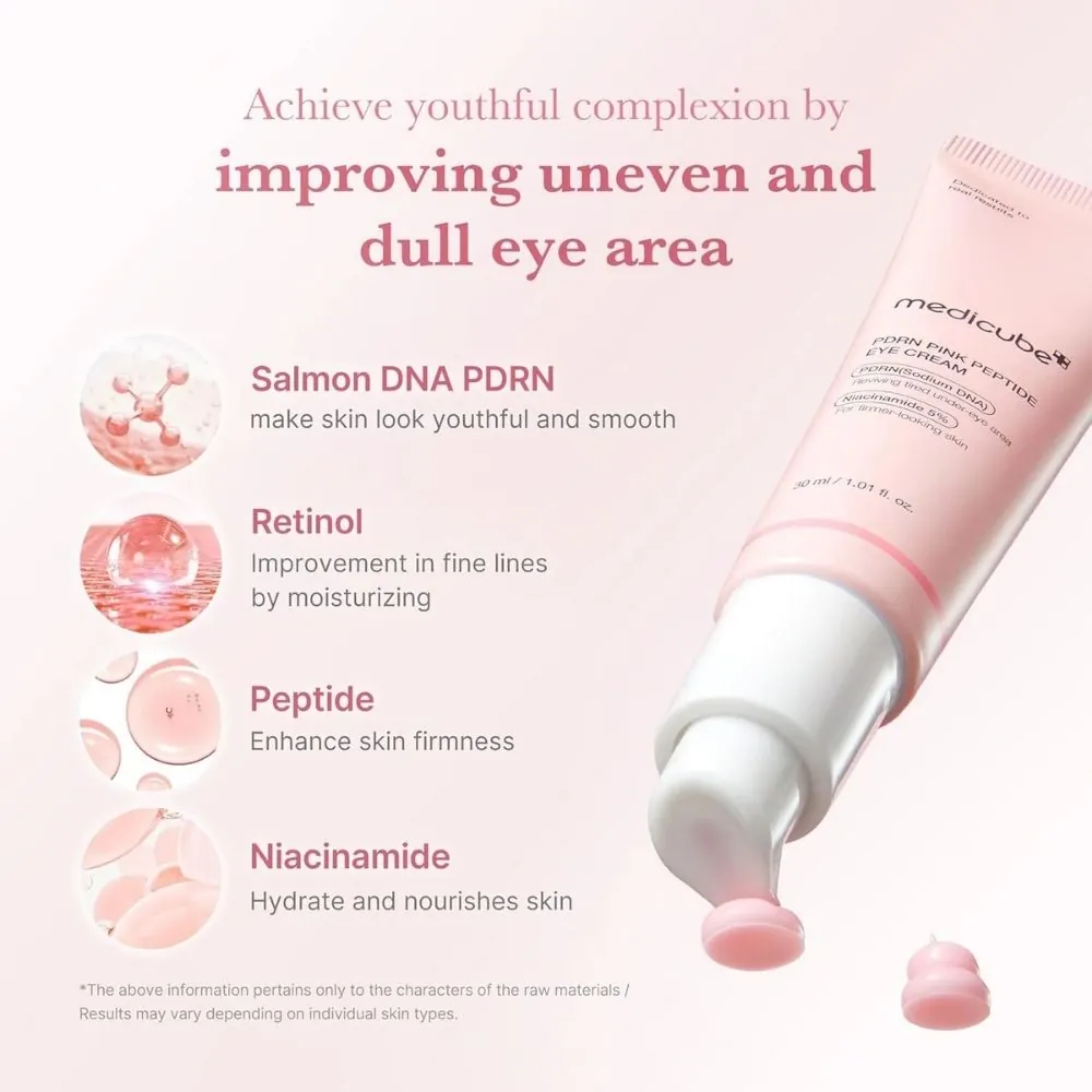 Cremă regenerantă pentru ochi Medicube PDRN Pink Peptide Eye Cream