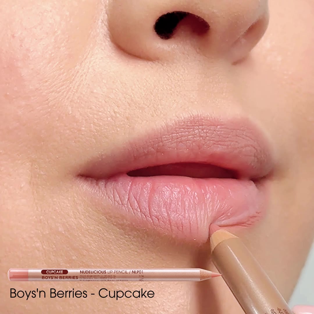Video Creion Buze Boys`n Berries Nudelicious Lip Pencil Cupcake