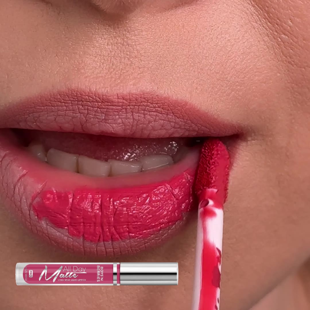 Video Ruj Lichid de Buze Boys`n Berries All Day Matte Dazzler