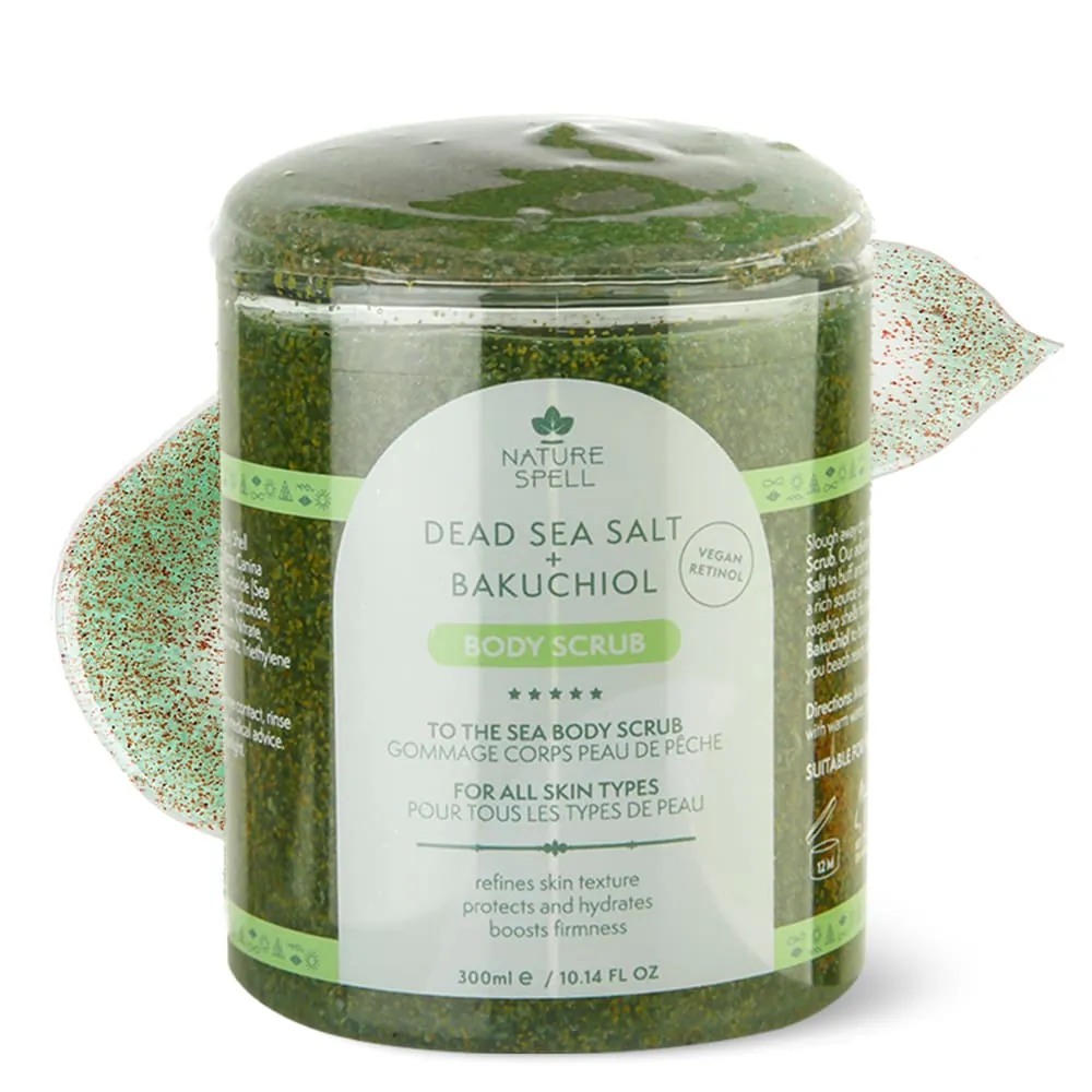 Exfoliant pentru Corp Nature Spell Dead Sea Salt & Bakuchiol Body Scrub