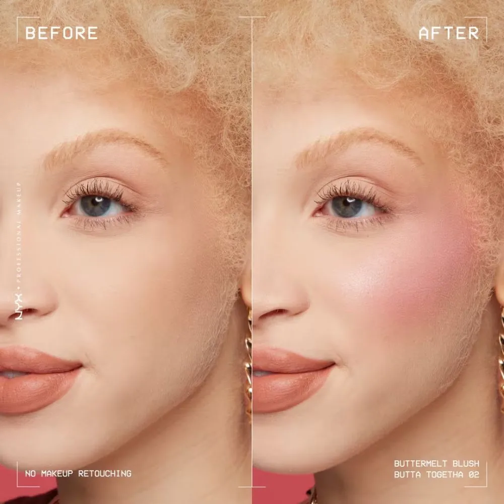 Fard de obraz NYX Professional Makeup Buttermelt Blush BUTTA TOGETHER