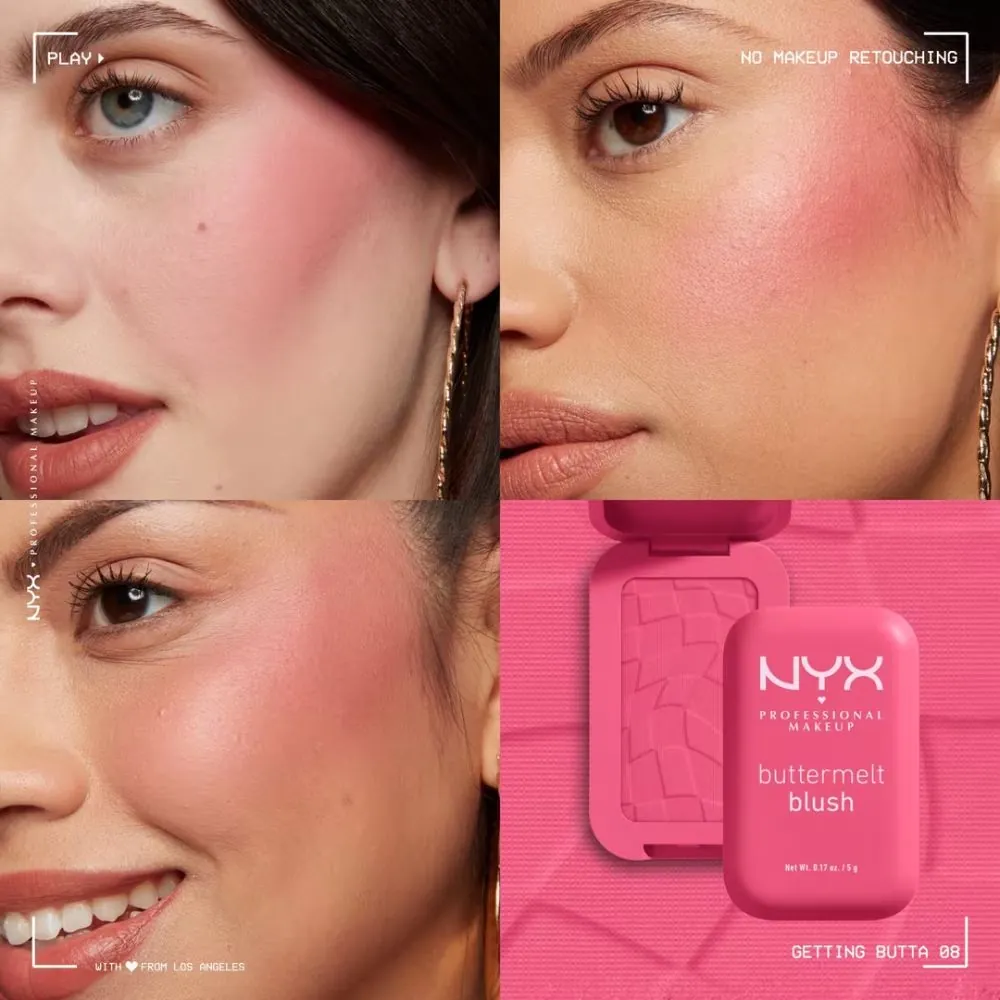 Fard de obraz Nyx Professional Makeup Buttermelt Blush GETTING BUTTA