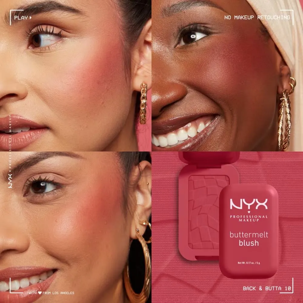 Fard de obraz Nyx Professional Makeup Buttermelt Blush BACK AND BUTTA