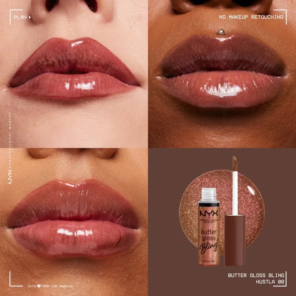 Luciu buze NYX Professional Makeup Butter Gloss Bling HUSTLA