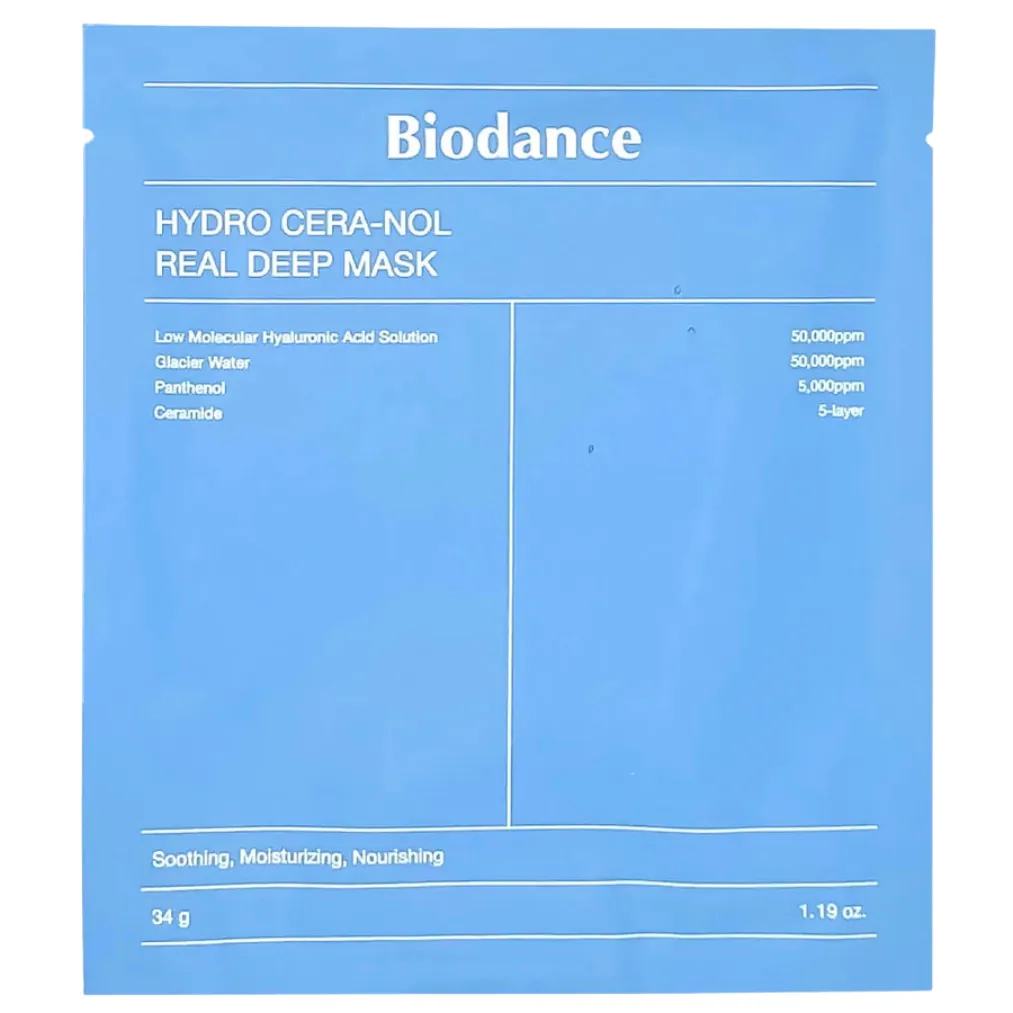 Mască Calmantă cu Ceramide Biodance Hydro Cera nol Real Deep Mask