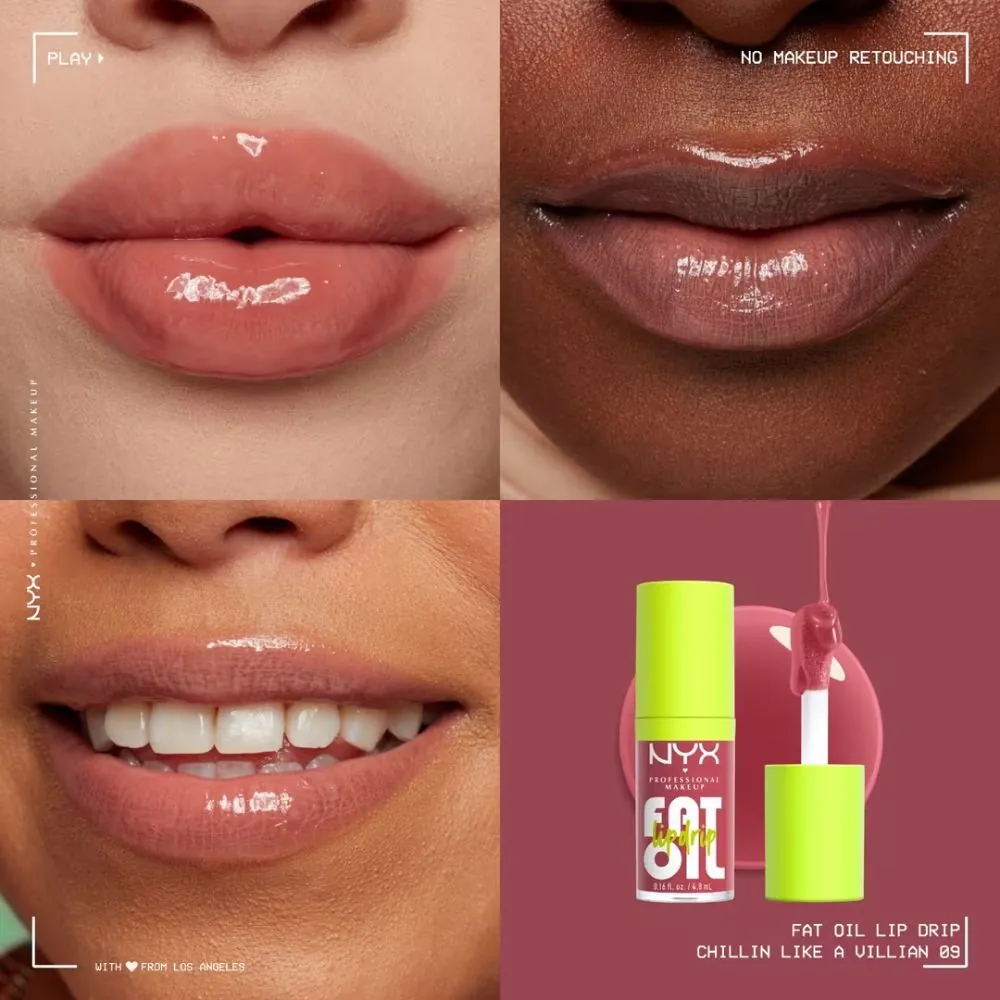  Ulei pentru buze NYX Professional Makeup Fat Oil Lip Drip Chillin like a vil