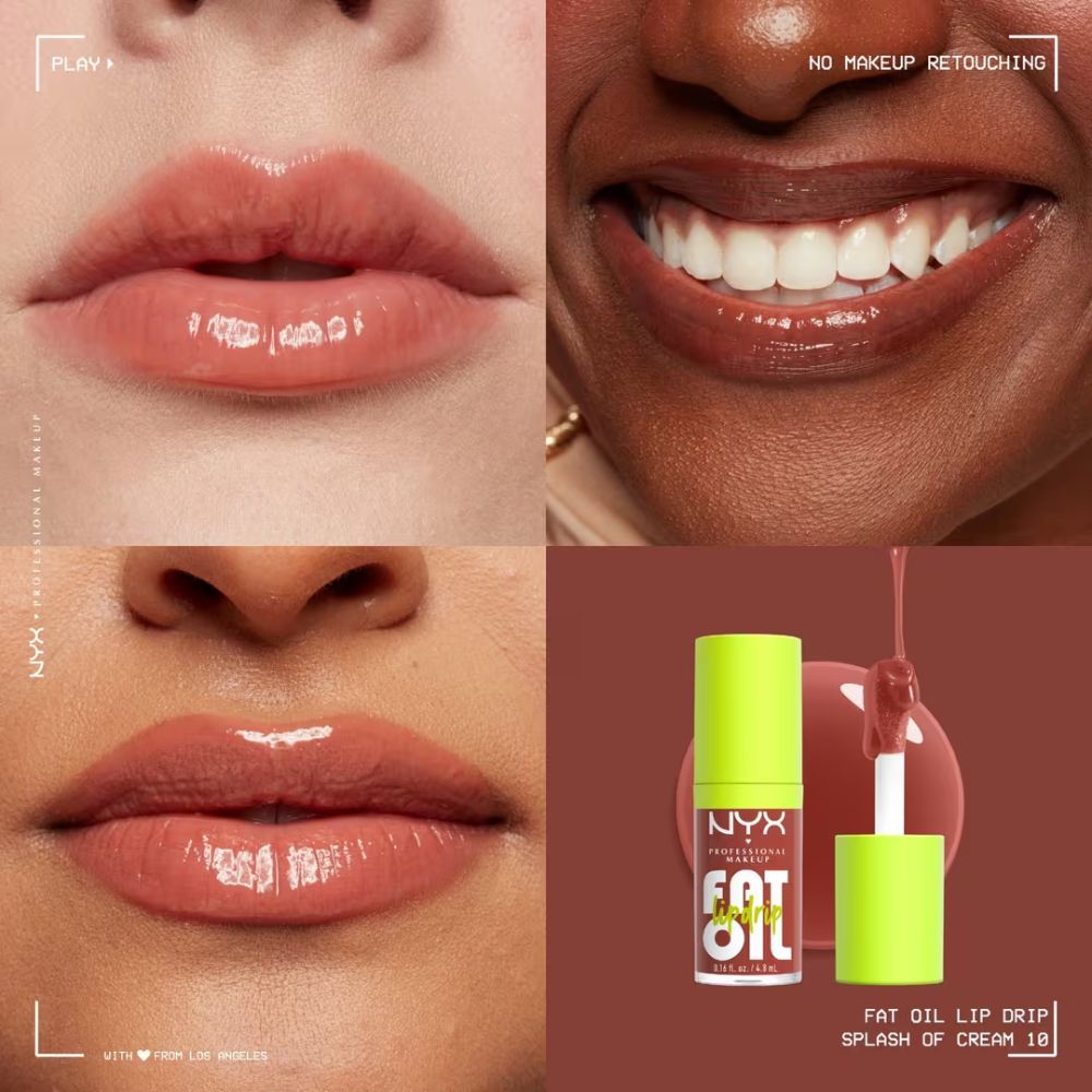  Ulei pentru buze NYX Professional Makeup Fat Oil Lip Drip Splash of cream