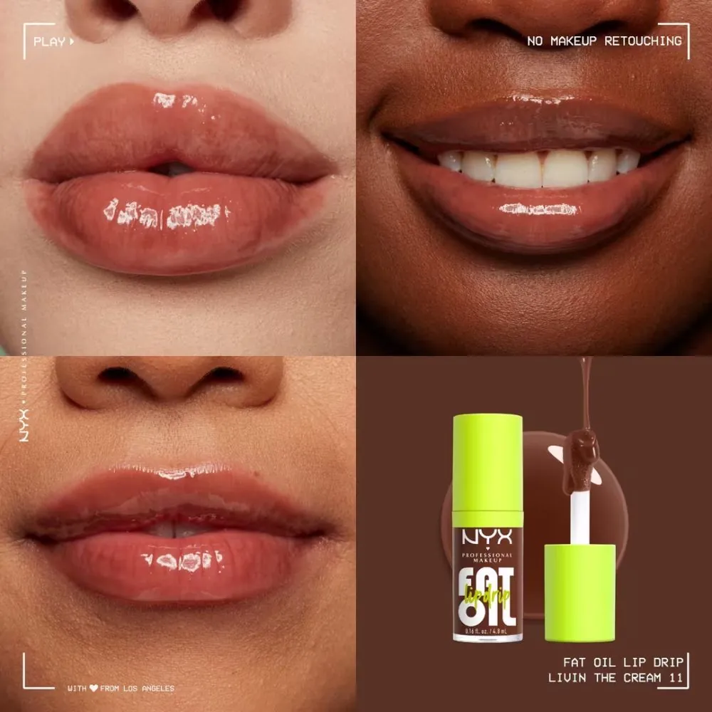  Ulei pentru buze NYX Professional Makeup Fat Oil Lip Drip Livin the cream