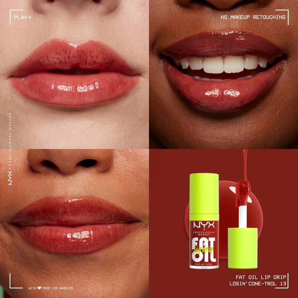  Ulei pentru buze NYX Professional Makeup Fat Oil Lip Drip Losin cone trol