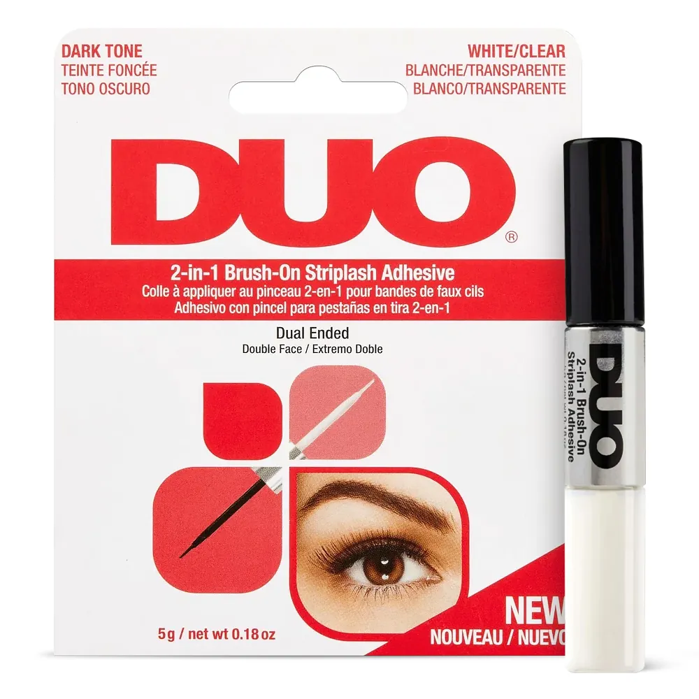 Adeziv pentru Gene False Negru & Transparent DUO 2-in-1 Brush On Adhesive - Dark & Clear