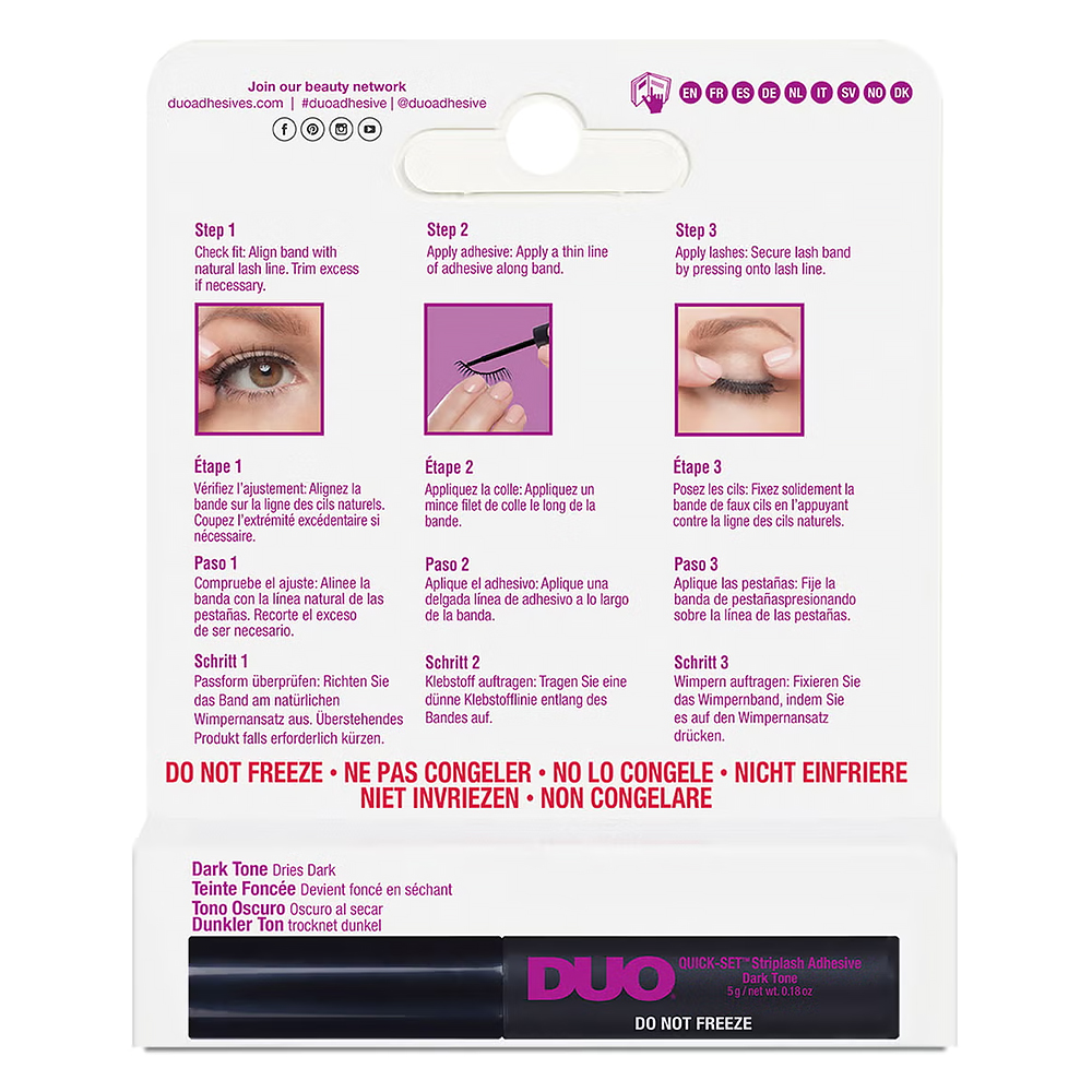 Adeziv DUO Quick-Set Striplash Adhesive Dark 5g
