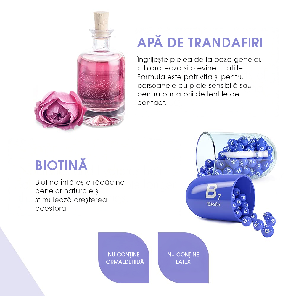 Adeziv Duo Rosewater & Biotin Striplash Adhesive Clear