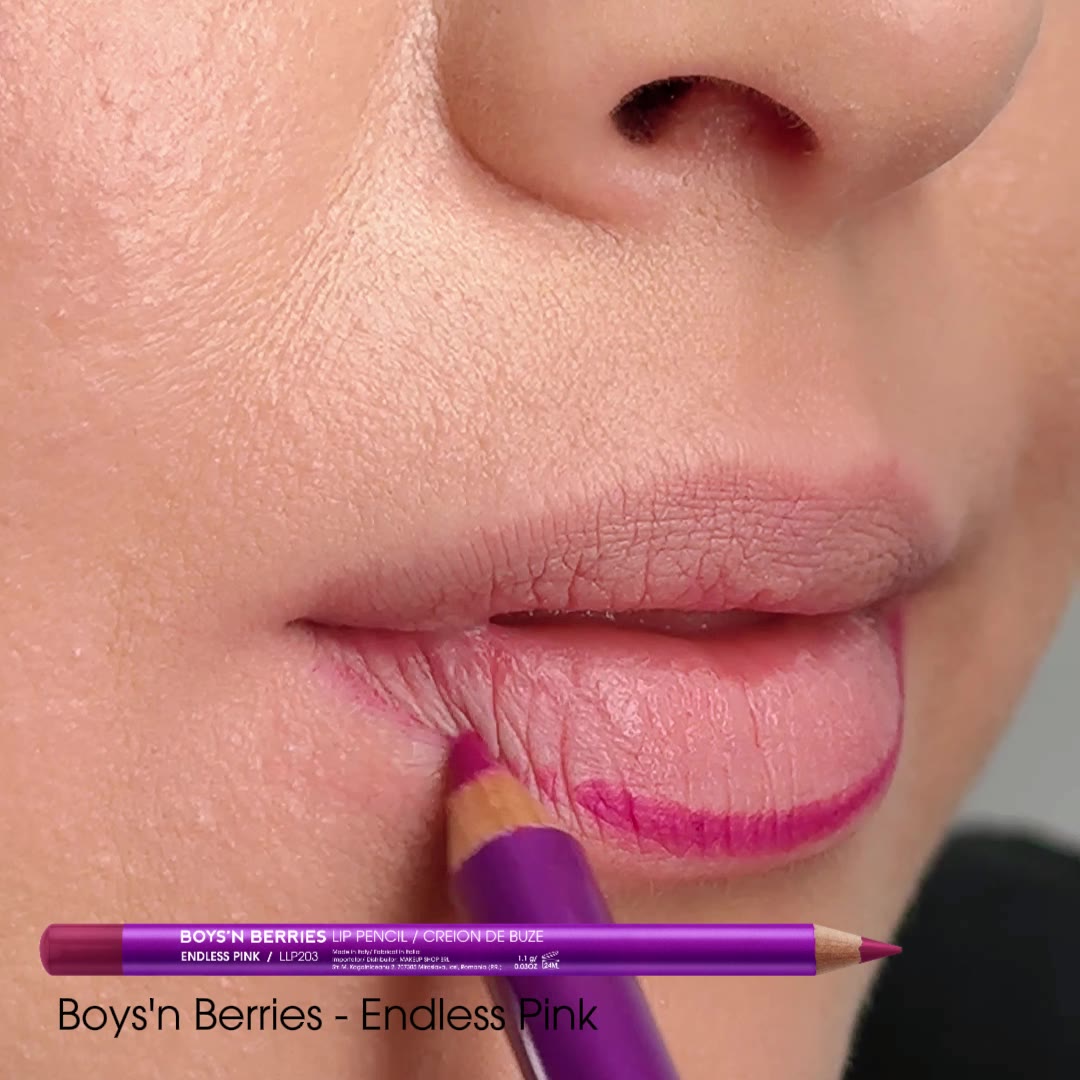 Video Creion Buze Boys`n Berries Pro Lip Liner Pencil Endless Pink